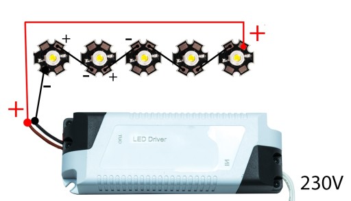 ДРАЙВЕР LED 600мА 9-18В источник питания 3 - 5 x 3Вт