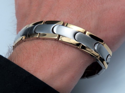 ELEGANCKA ZDROWOTNA BRANSOLETA BRANSOLETKA MĘSKA MAGNETYCZNA MOCNA ORYGINAŁ