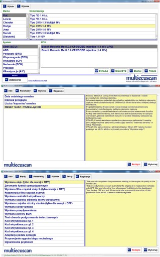 ПАКЕТ FIAT ALFA LANCIA + адаптеры MULTIECUSCAN 7