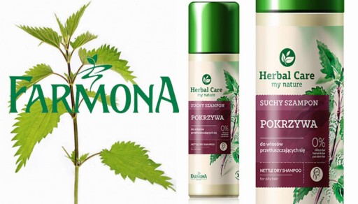 FARMONA HERBAL SUCHY SZAMPON POKRZYWA WŁ TŁUSTE