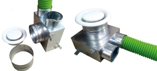 Коробка распределительная 125/2х75 GREENFLEX с рекуперацией тепла + шплинты