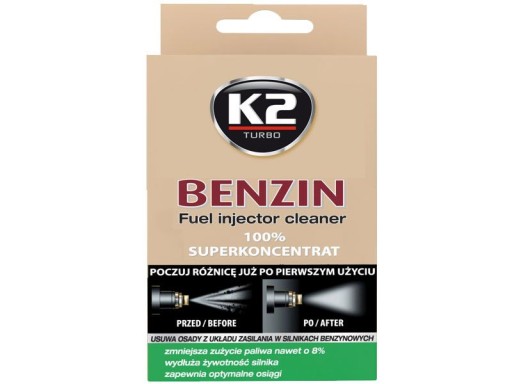 K2 Benzin 50ml dodatek do benzyny czyści wtryski