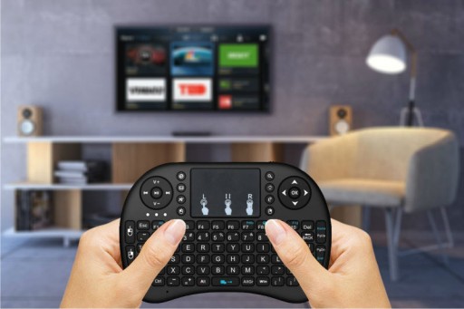 Беспроводная клавиатура Mini i8+ с подсветкой Smart TV Bluetooth Qwerty