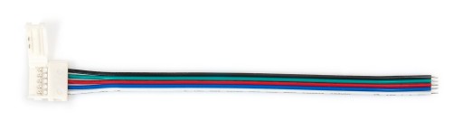 ZŁĄCZKA Z KLIPSEM DO TAŚM LED RGBW + PRZEWÓD 5 PIN
