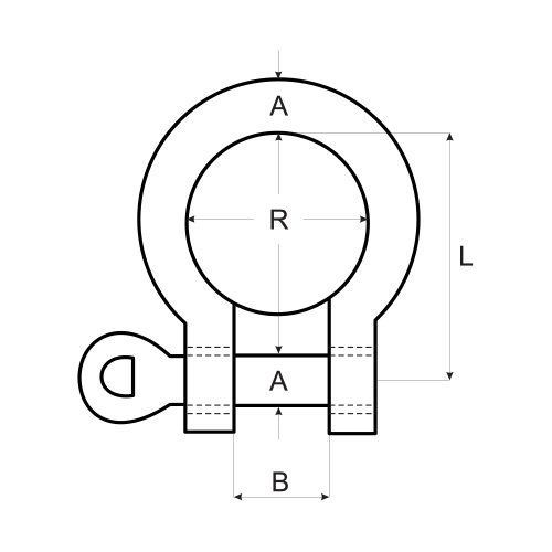 SZEKLA szakla OMEGA A4 NIERDZEWNA INOX Kwasoodporna 6mm 1szt.