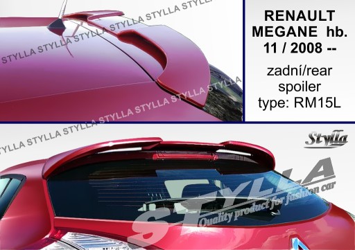 Спойлер спойлер на Renault Megane hb MK3 11/2008--