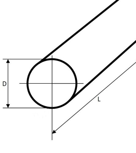 Pręt okrągły nierdzewny fi 10mm dł.1500mm AISI 304