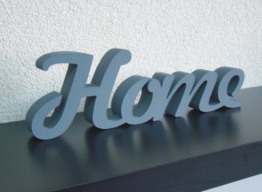 HOME надпись буквы связаны 3D украшение