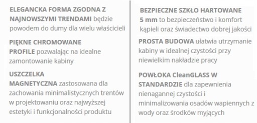 KABINA PRYSZNICOWA 80x80 POWŁOKA BRODZIK SLIM