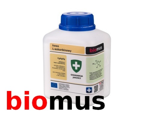 Witamina C Kwas askorbinowy Czysty 250g BIOMUS