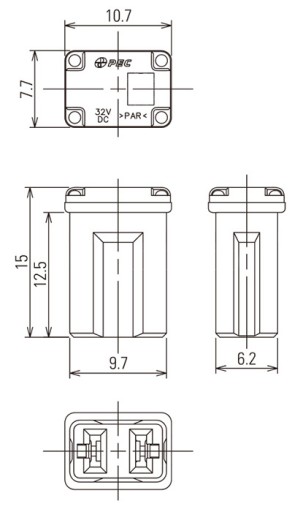 ПРЕДОХРАНИТЕЛЬ ЯПОНИЯ JAPVAL JCASE MICRO 10 FEMALE 15A