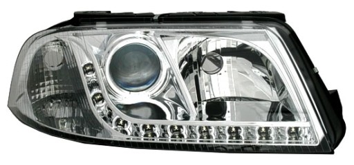 VW PASSAT B5 FL 3BG ЛАМПЫ фары CHROME LED H7 Светодиодные линзы