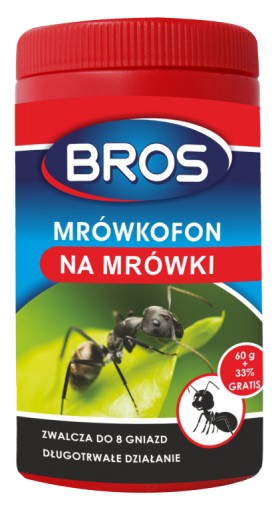 BROS MRÓWKOFON 60G SKUTECZNY GRANULAT NA MRÓWKI