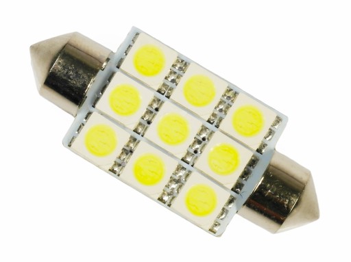 Лампа C5W 9x светодиодов SMD 5050 Трубка C10W 39 мм