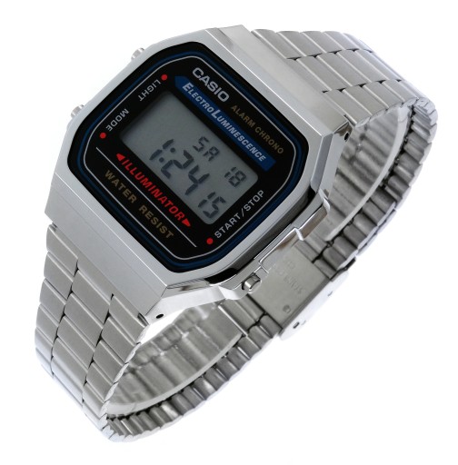 Мужские часы CASIO Vintage A168WA-1YES, серебро