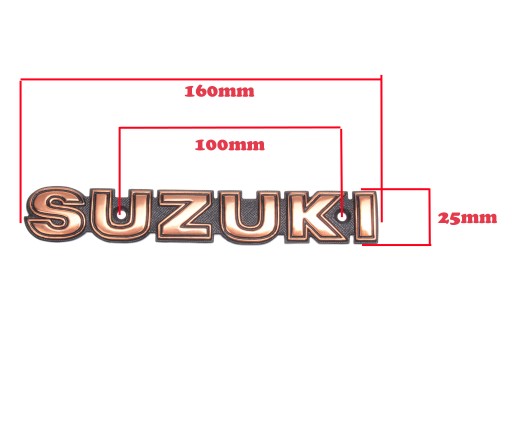 Эмблема топливного бака SUZUKI GN125 4T с буквами