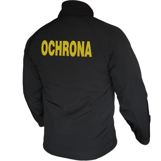 Kurtka Softshell Ochrona Z Haftem Złotym 3XL