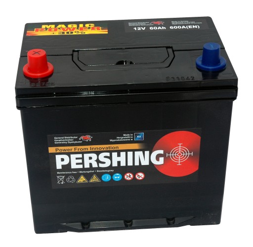 Akumulator PERSHING JAP 12V 60Ah 600A HERMETYK