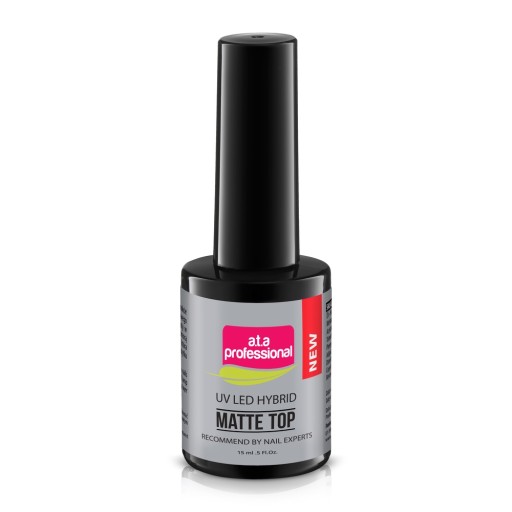 A.T.A PROFESSIONAL UV LED HYBRID MATTE TOP COAT MATTE 15 ML