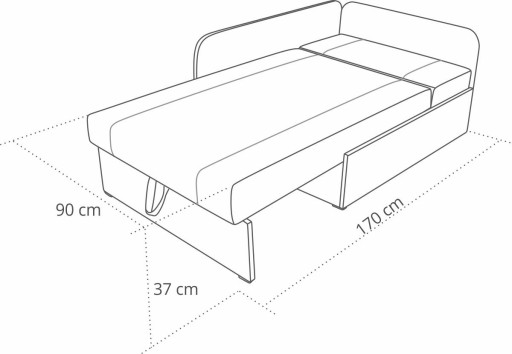 CORNEA УГЛОВОЙ ДИВАН ДИВАН 90x200 MAXI