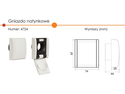 SURFACE SOCKET SOCKET 4754 Центральный пылесос