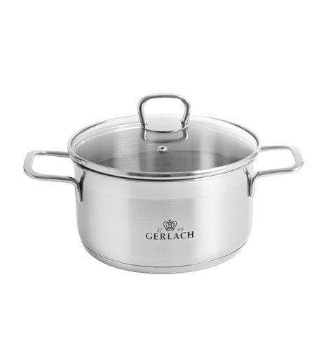 GERLACH BRAVA GARNKI + GARNEK SIMPLE 7 L INDUKCJA