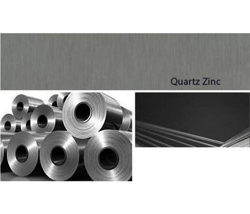 Tittan Tin Tip Patin vmzinc Quartz Gr. 0,65 мм лист 1x2M Rulon Shipping