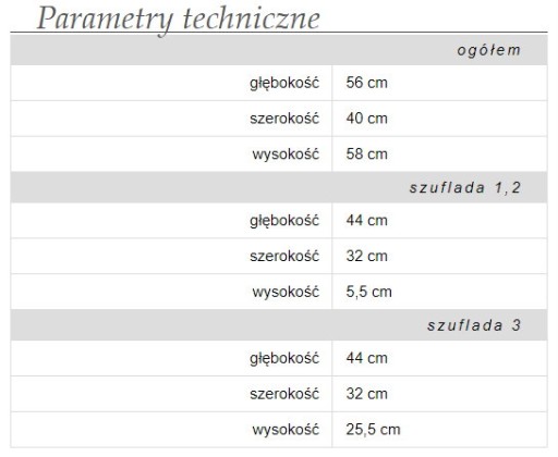 Zamykany metalowy kontenerek biurowy 324-B czarny Unique na klucz