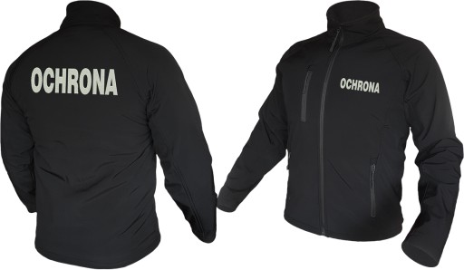 Kurtka Softshell Ochrona Z Haftem Białym M