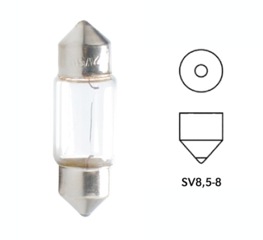 Лампа M-Tech C10W 24В 10Вт T11x36мм SV8.5 10шт.