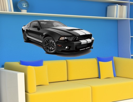 НАСТЕННЫЕ НАКЛЕЙКИ MUSTANG GT500 Shelby 150x71 см