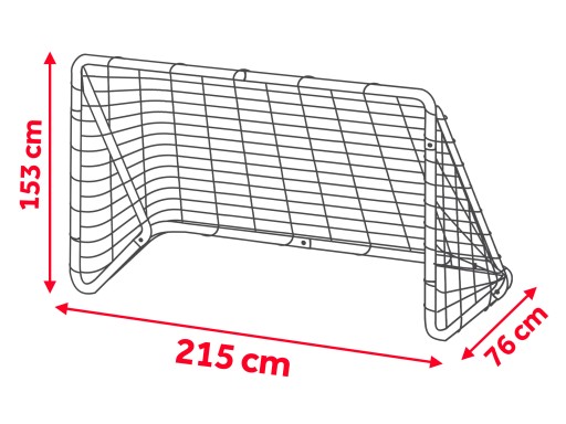 BRAMKA PIŁKARSKA DO PIŁKI NOŻNEJ 215x153cm + MATA