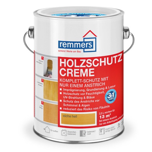 REMMERS HOLZSCHUTZ-CREME LAZURA DĄB JASNY 5l