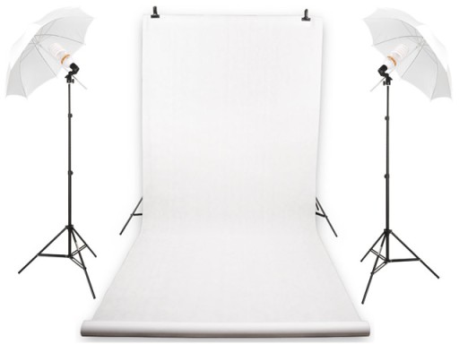 ZESTAW DOMOWE STUDIO 2x625W + TŁO FOTOGRAFICZNE