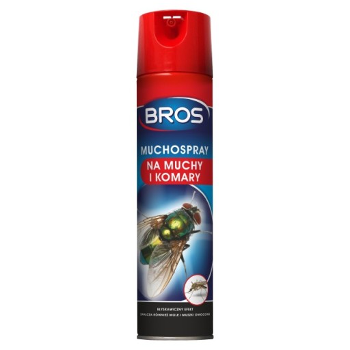 SPRAY BROS MUCHOSPRAY ŚRODEK PREPARAT NA MUCHY I KOMARY 400 ml MUCHOZOL