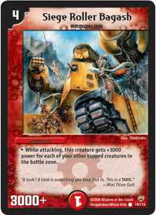 *DM-10 DUEL MASTERS - SIEGE ROLLER BAGASH - !!!