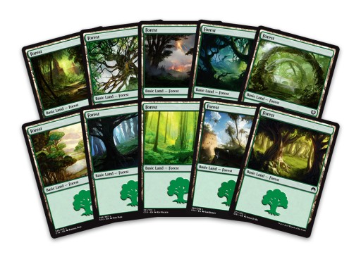 MTG 10x Forest Basic Land