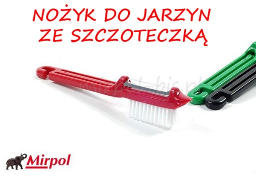 NOŻYK DO JARZYN ZE SZCZOTECZKĄ !!! WYPRZEDAŻ !!!