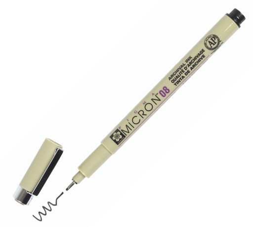 Sakura Pigma 08 Micron 49 Black 0,5mm Cienkopis