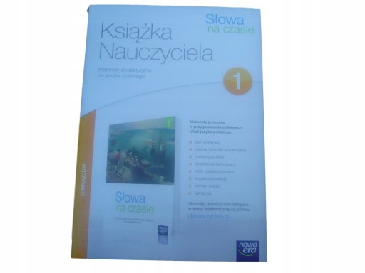 SŁOWA na CZASIE 1 KSIĄZKA NAUCZYCIELA 2015 testy