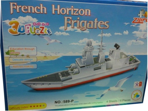 PUZZLE PRZESTRZENNE MODEL FRENCH HORIZON FRIGATES