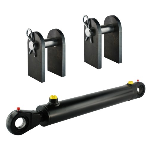 SIŁOWNIK CYLINDER HYDRAULICZNY 2-STR 63/36 SKOK 500 + MOCOWANIA HYDROLIDER