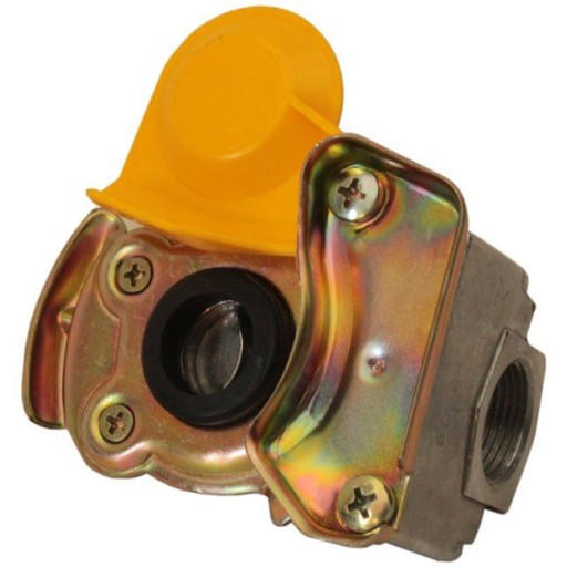 Złączka pneumatyczna M22x1,5 żółta twarda