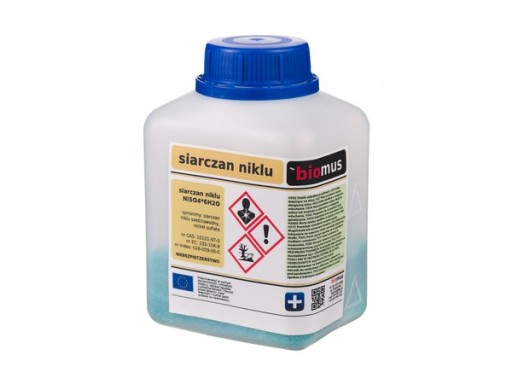 SIARCZAN NIKLU czysty 99,5% NiSO4*6H2O BIOMUS 250g