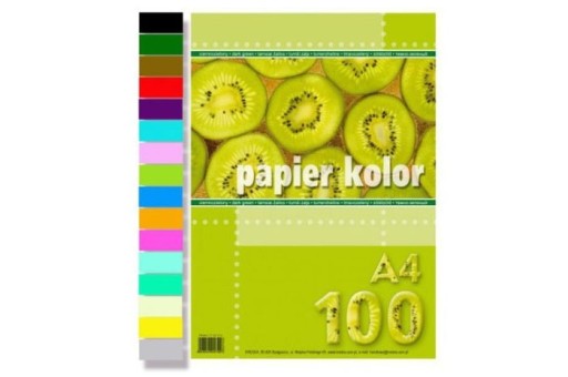 PAPIER KSERO KOLOR POMARAŃCZOWY A4 100 ARKUSZY
