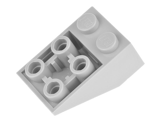 LEGO Skos odwrócony 3x2 3747b szary jasny - 4 szt.