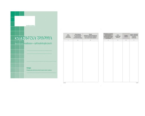 DRUK KSIĄŻECZKA ZDROWIA SANEPID 530-5 A6