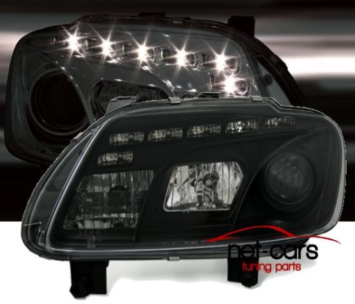 LAMPY REFLEKTORY PRZEDNIE VW TOURAN 1T DAYLINE LED