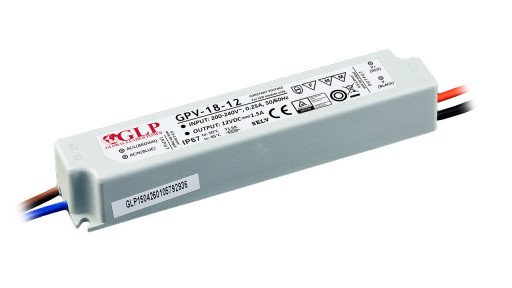 ZASILACZ LED GLP 12V 18W IP67 WODOODPORNY 5 lat