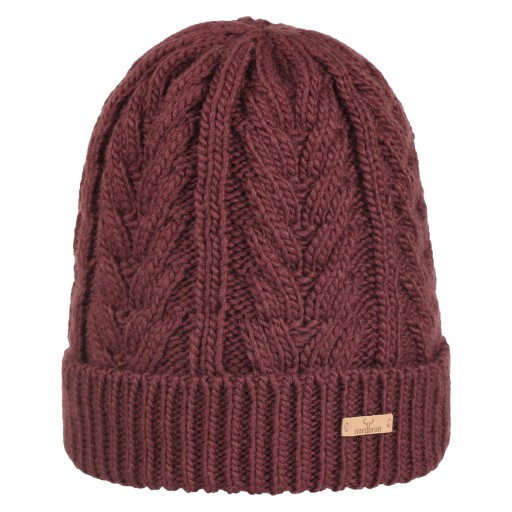 CZAPKA DESSA BEANIE DARK WINE NORDBRON